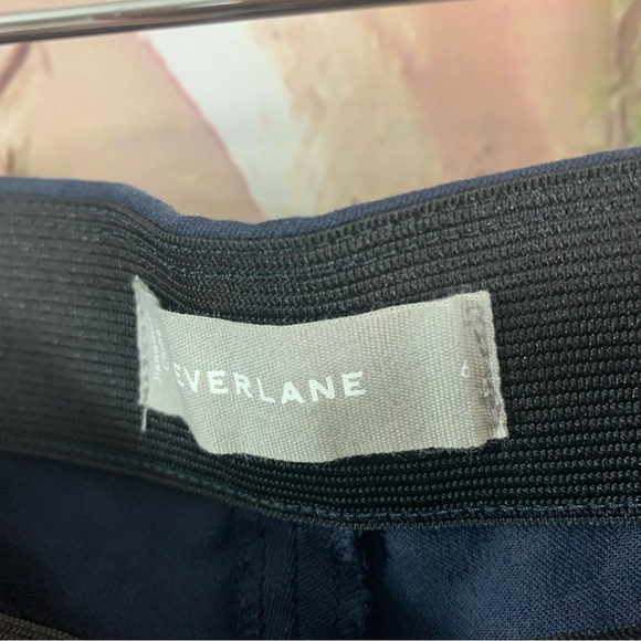 NEW Everlane Cotton Stretch Side Zip Trousers in Navy - Picture 9 of 10